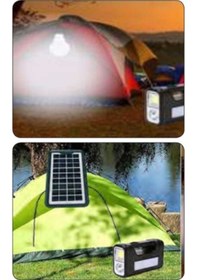 Resim 100W Solar Işıldak Paketi Beyaz Işık 