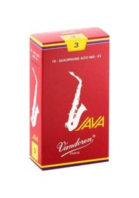 Resim Vandoren SR263R Java Red Cut Alto Sax Kamışı (10lu) No. 3 