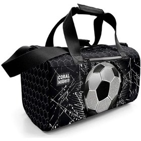 Resim Coral High Siyah Futbol Desenli Spor Çantası 27539 