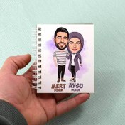 Resim Başörtülü Sevgilim Karikatürlü Defter 