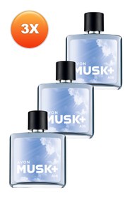 Resim Avon Musk Air Erkek Parfüm Edt 75 Ml. Üçlü Set 