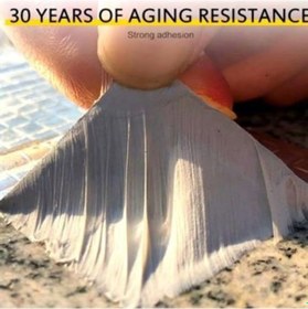 Resim Buffer 2 Mt Yüksek Sıcaklık Dayanan Su Geçirmez Çatı Duvar Çatlak Onarıcı Yapışkan Bant Folyo 5 Cm 