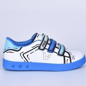 Resim Vicco 22Y.153 Beyaz-Saks Mavi Çocuk Sneaker 