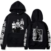 Resim GALASHOP Jujutsu Kaisen Gojo Satoru Baskılı Hoodie Model451 