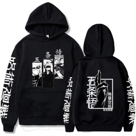 Resim GALASHOP Jujutsu Kaisen Gojo Satoru Baskılı Hoodie Model451 