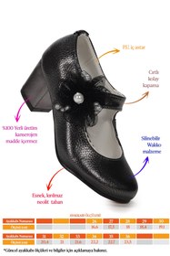Resim Kiko Kids Angelina Vakko Günlük Kız Çocuk 4 Cm Topuklu Abiye Ayakkabı Platin 