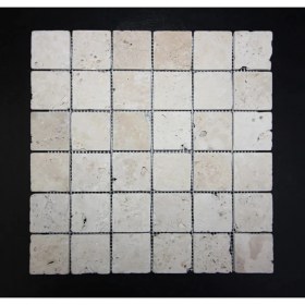 Resim Rustik Light Traverten Mozaik - Outlet (5x5) 