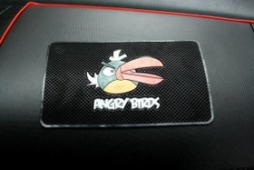 Resim Angry Bird Yeşil Torpido Kaydırmaz Ped 