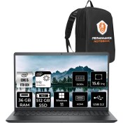 Resim Dell Vostro 3520 Intel Core I5 1135G7 36GB 512GB SSD 15.6'' Fhd Windows 11 Home Taşınabilir Bilgisayar N2062PVNB3520 & Per4 Çanta N2062PVNB3520P113 