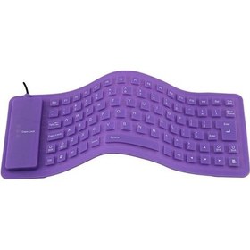 Resim Novahub Vaorlo 85 Tuş Usb Mini Esnek Silikon Katlanır Kablolu Kablolu Klavye - Siyah 