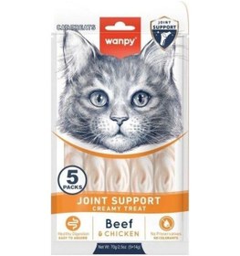 Resim Wanpy Bone Support Sığır Eti Ve Tavulu Krema Kedi Ödülü 5x14 Gr 