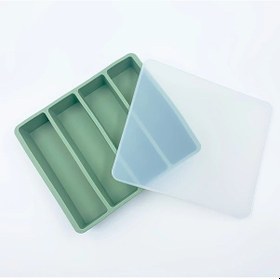 Resim Elmpaly Green Silikon Saklama Kabı Kapaklı Dayanıklı Dondurucu Tepsisi Çorba Sos Ve Et Suyu İçin Mutfak Gereci 