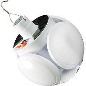 Resim Solar Panelli Şarjlı 5'li Katlanabilir Acil Durum Kamp Lambası Po 