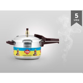 Resim Termo Alüminyum Pres Baskı Termo Düdüklü Tencere 5 L Gri 