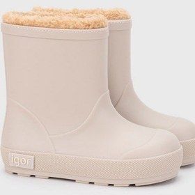 Resim Igor Yogi Borreguito Çocuk Bej Kürklü Yağmur Çizmesi W10306-004 Bej 
