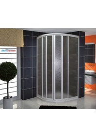 Resim Nokta Duşakabin 80 x 80 Oval Teknesiz Mika Duşakabin Nd407 Şeffaf 