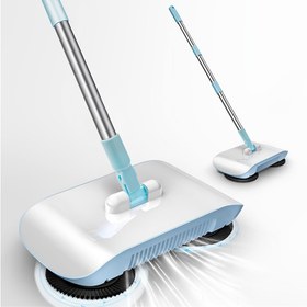 Resim SENBOWE Kablosuz Islak ve Kuru Süpürge - Çift Renk Seçenekleri (Mavi/Pembe) ile 2'si 1 Arada Süpürge & Paspas, Ergonomik Sap, 360° Dönen Fırça & Güçlü Emiş Gücü ile Ahşap Karo ve Fayans Zeminler için - Mutfak & Ev Temizliği Aleti, Ev İçin Vakumlu Temizleyici, Hızlı Mobilite Tekerlekleri 