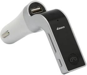 Resim G7 Araba MP3 U disk TF kart müzik çalar Araba FM verici alıcısı 