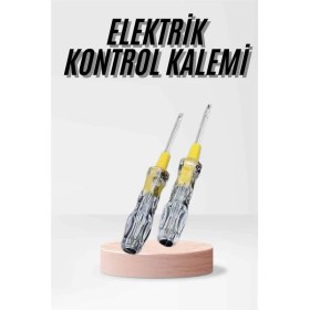 Resim Kontrol Kalemi Çift Başlıklı Şeffaf Elektrik Testi Değişken Uçlu - Lisinya 