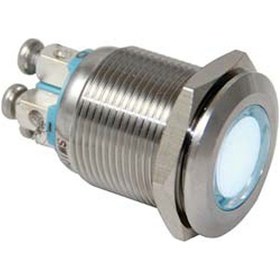 Resim 19 Mm Sinyal Lambası Rgb Ip67 24v Kırmızı 