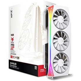 Resim XFX Mercury White Magnetic Air Edition Radeon RX 9070 XT OC 16 GB GDDR6 256 Bit HDMI/DP Ekran Kartı 