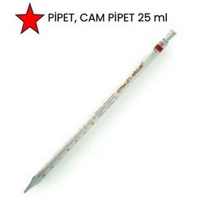 Resim Pipet, 25ml Dereceli Pipet, 25 Ml Pipet Cam Dereceli Pipet 