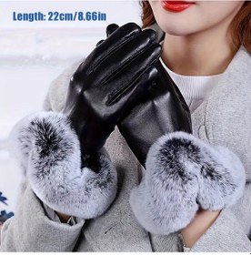 Resim Willowhaven Ms Hair Mouth Kalın Kayak Motor Eldiveni Dokunmatik Ekran Soğuk Dayanıklı 