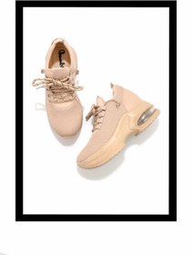 Resim Bambi Bej Kadın Sneaker K01932555582 