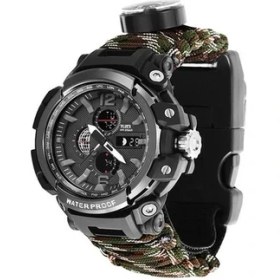 Resim Caven Denton Kamuflaj Kutusu ile Açık Hayatta Kalma Izle Çok Fonksiyonlu Su Geçirmez Askeri Taktik Paracord Izle Bilezik Kamp Yürüyüş Acil Durum Dişli Edc (Yurt Dışından) 