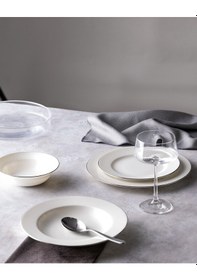 Resim Madame Coco Galena 6 Kişilik 24 Parça Yemek Takımı - Beyaz/silver 8684427193433 Çok Renkli 