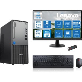 Resim Lenovo Thinkcentre Neo 50T Gen5 Intel Core I7 14700 16GB Ddr5 1tb SSD 27 Inç Monitör Windows 11 Home Intel UHD 770 Masaüstü Bilgisayar 2712UAS0GL00H03 + Zetta Flash Bellek 