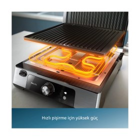 Resim Philips Phılıps 5000 Serisi Izgara ve Tost Makinesi Inox 
