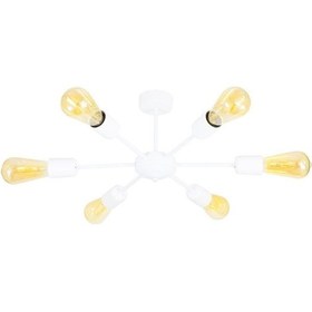 Resim Altılı Akrobat Model Plafonyer Tavana Monte Avize U 