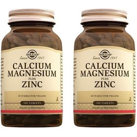 Resim Solgar Calcium Magnezyum Plus Zinc 100 Tablet 2 Adet 