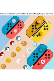 Resim WOTOBE Nintendo Switch/switch Lite/switch Oled 3d Tasarım Analog Koruyucu Silikon Pad-mario Seri 