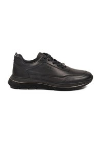 Resim MARCOMEN Siyah Hakiki Deri Bağcıklı Erkek Sneaker 152-22336 M Siyah 