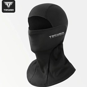 Resim Hightower Siyah Tosuod Motorcycle Balakava - Kışlık Termal Yüz Maskesi, Atv Ve Kayak İçin Tam Kapamalı 