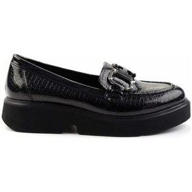 Resim Siyah Kadın Loafer Ayakkabı K01257069011 Siyah 