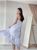 Resim Retrobird Adel Askılı Brode Elbise Kadın Beyaz-13845 Beyaz 