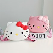 Resim Hello Kitty Silikon El Çantası - Sevimli & Pembe Kedi Tasarımı Kırmızı Fiyonklu, Makinede Yıkanabilir, Doğum Günleri, Noel, Cadılar Bayramı Hediyeleri İçin İdeal, Moda Aksesuarı|Oyunbaz Aksesuar|Dayanıklı Fermuar Kapatma, Hello Kitty Aksesuarları İçin 
