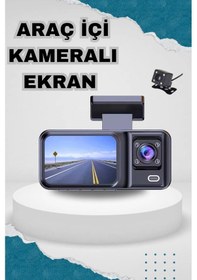 Resim Ön Ve Arka Kameralı 2 İnç 1080p Full Hd Dvr Araç İçi Ekran 