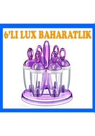 Resim 6'lı Lüx Tuzluk ve Baharatlık Seti 