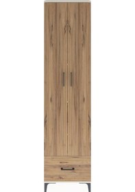 Resim Arges Dolap 5 Raflı Tek Çekmeceli 2 Kapaklı 60x30x243 Aytaşı-çam Aytaşı 