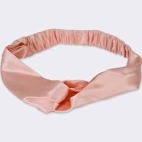 Resim Beauty pillow %100 i̇pek saç bandı blush pembe renk 