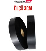 Resim Netsan Etiket 3cm Siyah Saten Kumaş 200mt Hafif Yıkamaya Uygundur 