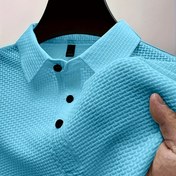Resim Erkekler için Ağır Ağırlık Kısa Kollu Polo Gömlek - Yumuşak, Rahat, Düz Renk ile Düğme Detayları, Yazlık Rahat Giyim için Nefes Alabilen Polyester Kumaş, Dar Kesim Polo|Parlak Dokulu Gömlek|Golf, Spor Salonu ve Yazlık Rahat Giyim için Polyester İplik, Nefes Alabilen 