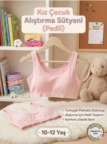 Resim Katmirra Kız Çocuk Kalın Askılı Pedli Alıştırma Sütyeni Büstiyer 