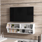 Resim BMdekor TV Sehpası Sümbül Beyaz 124 cm 