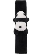 Resim Araba Peluş Emniyet Kemeri Kapağı Sevimli Panda Direksiyon Kapağı Dört Mevsim Evrensel Oto Suv Kamyon Kafalık Yastık Vites Kolu Kapağı Araba İç A 