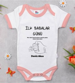 Resim Bitmeyenkartus Bk Kids Kişiye Özel Pembe Bebek Body Zıbın - Model 27 Çok Renkli 